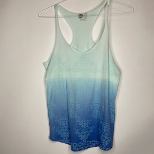 NWT Roxy Blue Ombré Tank Top Size Large